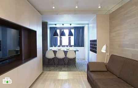 Дизайн гостиной комнаты с лоджией (08-08-2015)