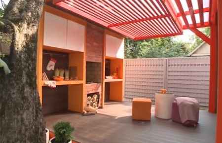 Фазенда (13-09-2015) Открытая летняя кухня в современном стиле