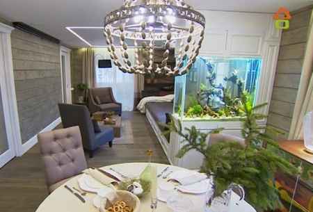 Гостиная-столовая с лежанкой и аквариумом (16-04-2017)